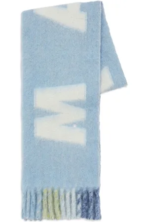 Marni Bufanda con logo en intarsia y flecos