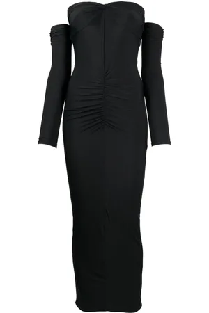 FLEUR DU MAL Vestido midi con diseño fruncido
