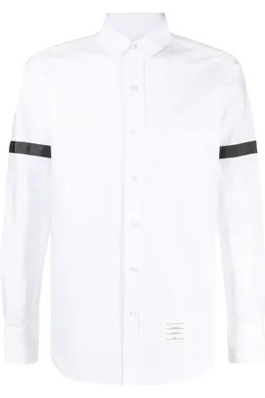 Thom Browne Camisa con banda en grosgrain