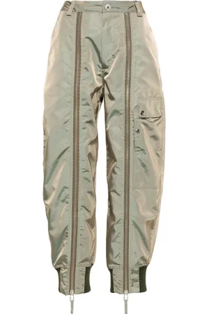 Vaquera Pantalones capri con detalle de cierre