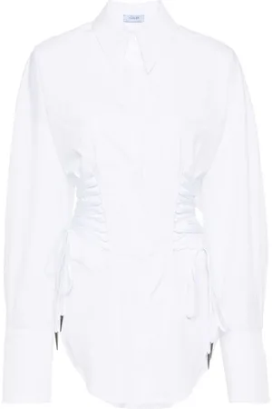 MUGLER Camisa con detalle de encaje