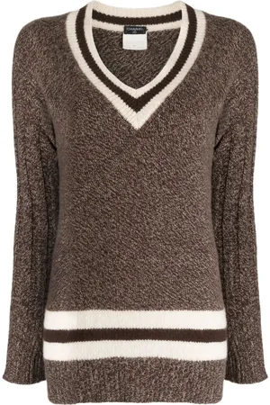 CHANEL Suéter con logo CC 1996