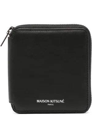 Maison Kitsuné Cartera con logo estampado