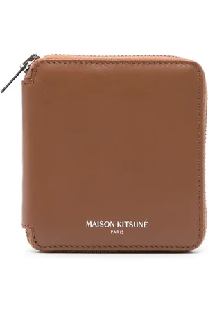 Maison Kitsuné Cartera con logo estampado