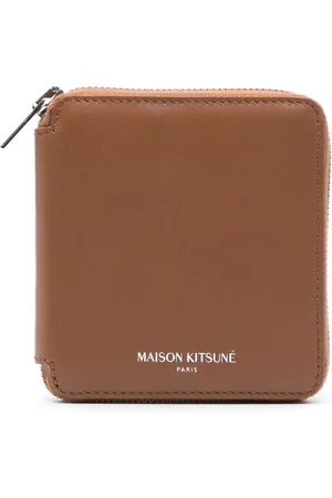 Maison Kitsuné Cartera con logo estampado