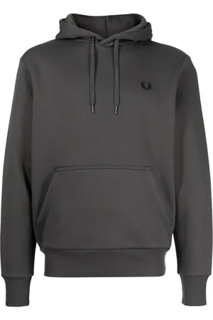 Fred Perry Hoodie con logo bordado y cordones