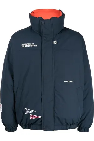 A Bathing Ape Chamarra reversible con cuello alzado