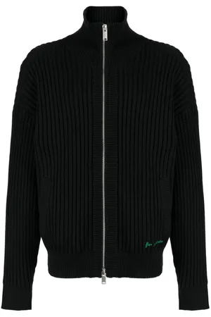 FIVE CM Sudadera tejida de canalé con logo bordado