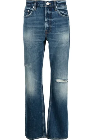 Frame Jeans con efecto envejecido y detalles rasgados