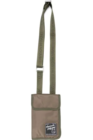Maison Kitsuné Bolsa de hombro con parche del logo