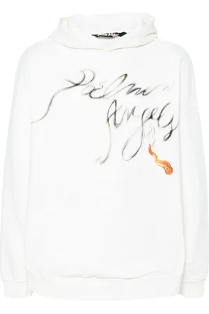 Palm Angels Hoodie Foggy con logo estampado