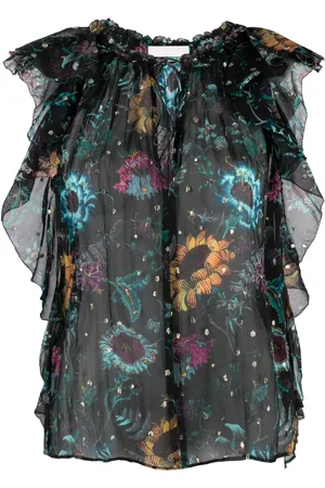 ULLA JOHNSON Top Dominique con estampado floral