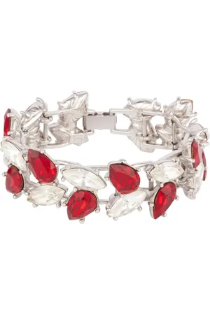 Saint Laurent Pulsera con cristales de Swarovski 1980
