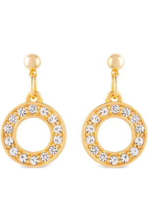 Susan Caplan Aretes con detalles de cristal 1990