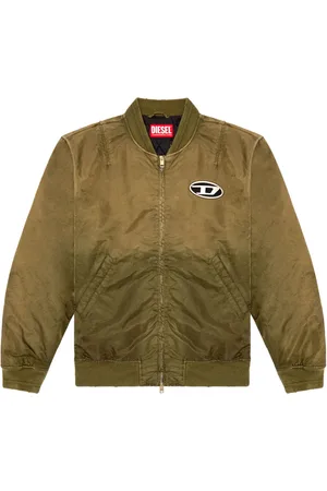 Diesel Chamarra bomber J-Kepes con placa del logo