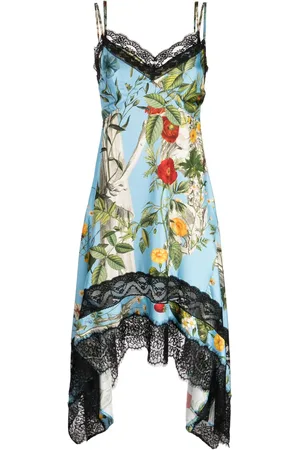 MONSE Slip dress con estampado floral