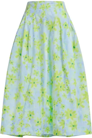 Marni Falda acampanada midi con estampado floral