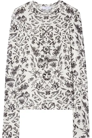 OFF-WHITE Playera con estampado de tatuaje
