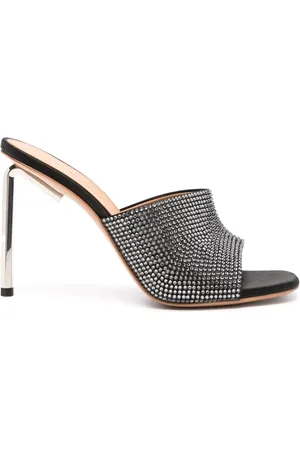 OFF-WHITE Sandalias satinadas Allen con apliques