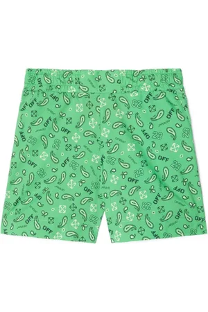 OFF-WHITE Shorts con estampado de bandana