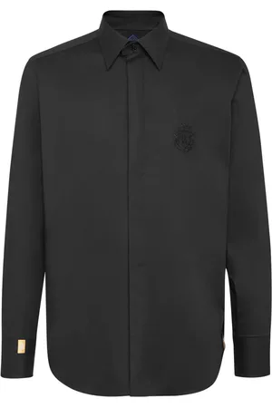 BILLIONAIRE Camisa con logo bordado y botones