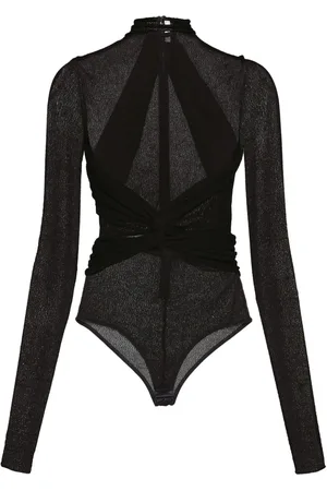 Salvatore Ferragamo Body semitransparente con cuello de tortuga