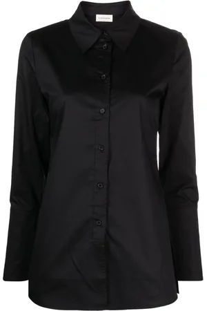 By Malene Birger Camisa con cuello de pico