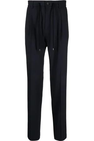 PESERICO SIGN Pantalones tapered con cordones en la pretina