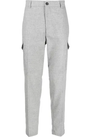 PESERICO SIGN Pantalones tapered con bolsillos con solapa