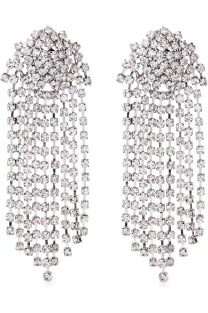 Kenneth Jay Lane Aretes de clip con cristales