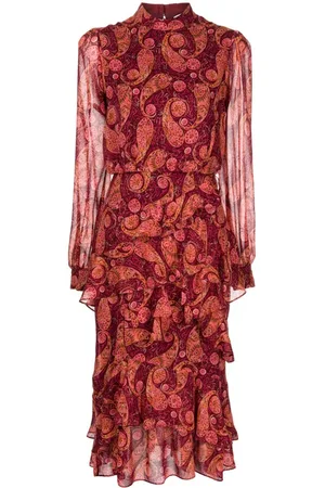 SALONI Vestido midi Isa
