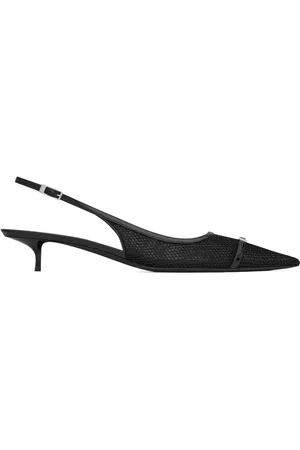 Saint Laurent Zapatillas de malla con tira trasera