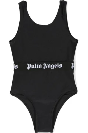 Palm Angels Traje de baño con logo en la pretina
