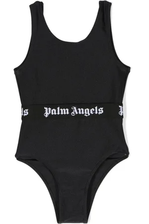 Palm Angels Traje de baño con logo en la pretina