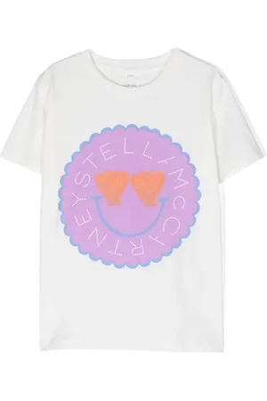 Stella McCartney Playera con logo estampado