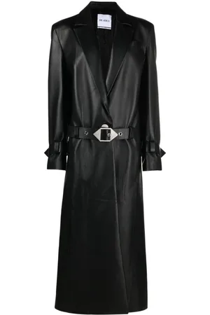 The Attico Gabardina con hebilla del logo