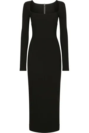 Dolce & Gabbana Vestido corto con cuello cuadrado