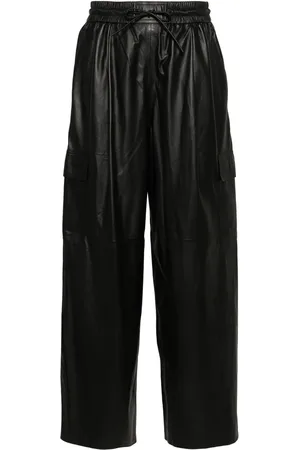 YVES SALOMON Pantalones cargo con diseño ancho