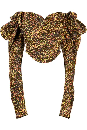 Vivienne Westwood Top estilo corset con estampado de leopardo