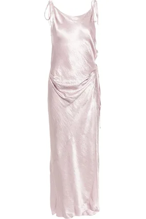 Acne Studios Vestido satinado sin mangas