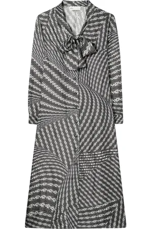 Tory Burch Vestido camisero midi con estampado gráfico