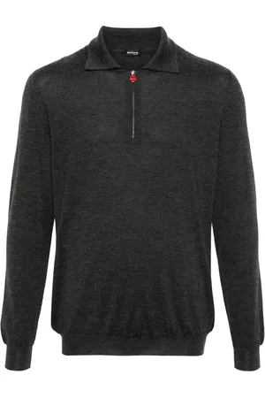Kiton Playera tipo polo de tejido fino