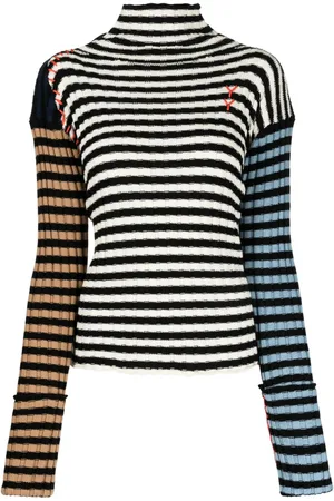YANYAN KNITS Suéter a rayas con diseño color block