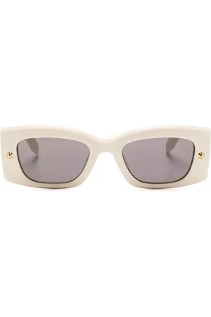 Alexander McQueen Lentes con armazón rectangular