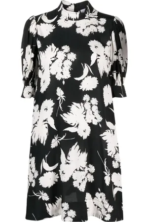 Ganni Vestido camisero con estampado floral