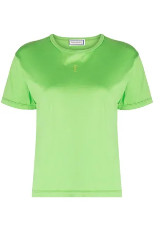 Saint Laurent Playera con logo bordado 1990-2000