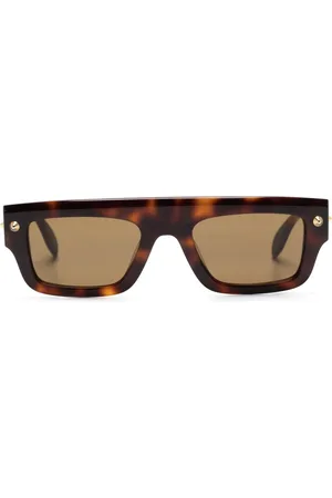 Alexander McQueen Lentes de sol con detalles