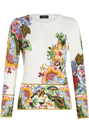 Etro Cárdigan tejido con logo en intarsia