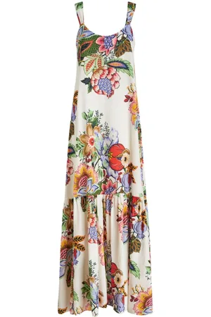 Etro Vestido largo con estampado floral