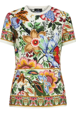Etro Playera con estampado floral